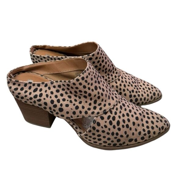 Dolcetta Masa Women's Leopard Heeled Mules 8 - Picture 2 of 6